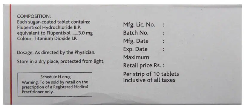 Fluanxol (Flupenthixol) Tablet - Silk Pharmacy